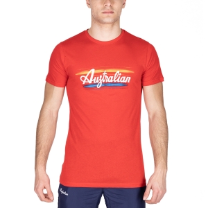 Camiseta Padel Hombre Australian Brush Line Camiseta  Rosso Vivo TEUTS0042720