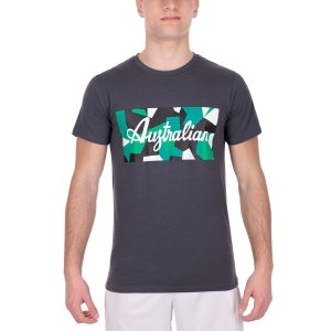 Camiseta Padel Hombre Australian Graphic Camiseta  Antracite Melange TEUTS001695M