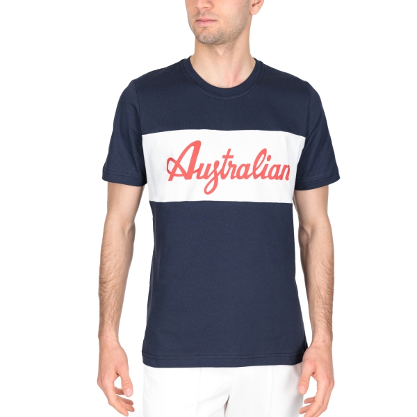 Men's T-Shirt Padel Australian Print TShirt  Blu Navy LSUTS0004200