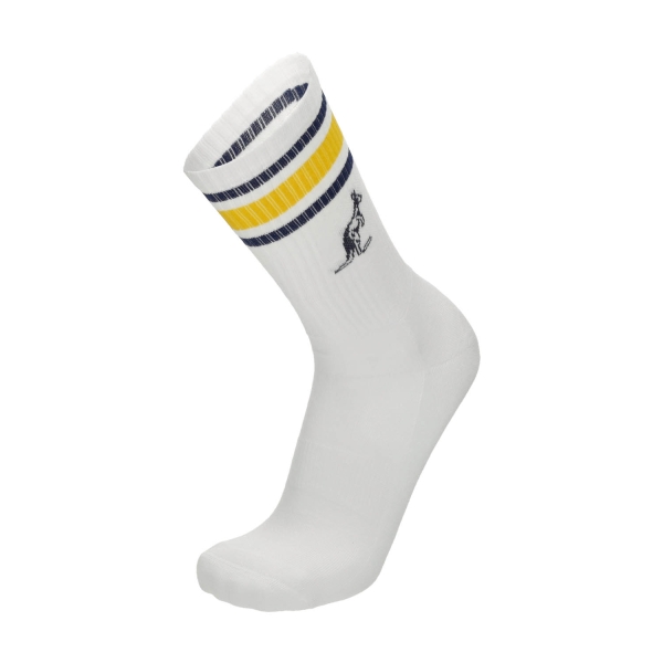 Padel Socks Australian Stripes Socks  Bianco/Girasole TEXCZ0012002GD