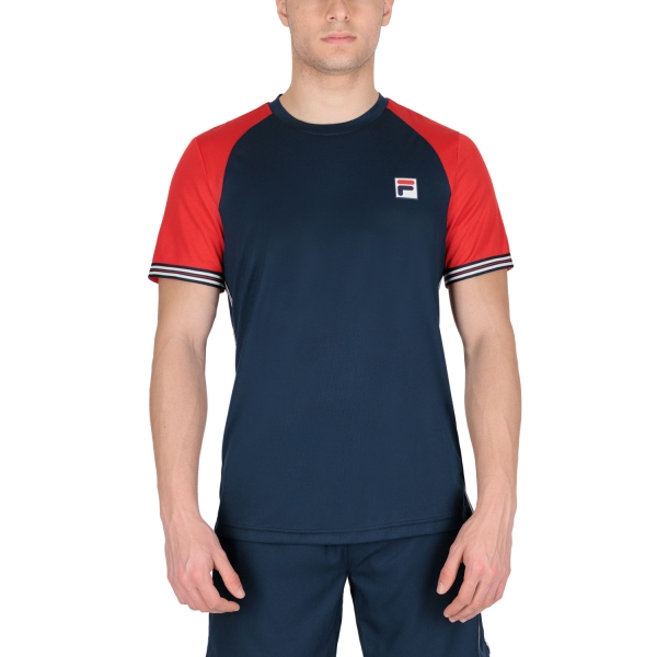 Men's T-Shirt Padel Fila Alfie TShirt  Peacoat Blue FBM221010100