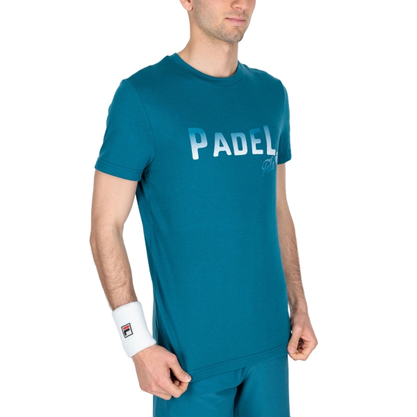 Camiseta Padel Hombre Fila Arno Camiseta  Blue Coral FLU2120141750