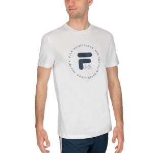 Camiseta Padel Hombre Fila Lasse Camiseta  White FLU221023001