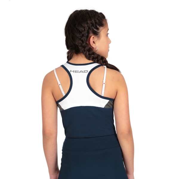HEAD Club 22 Top Niña - Dark Blue