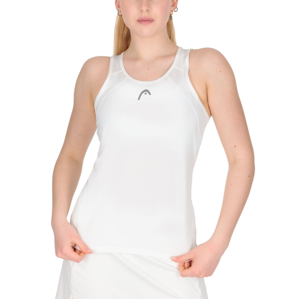 Top Padel Mujer Head Club 22 Top  White 814461WH