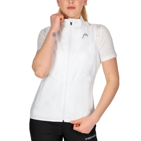 Women's Padel Jacket Head Club 22 Vest  White 814411WH