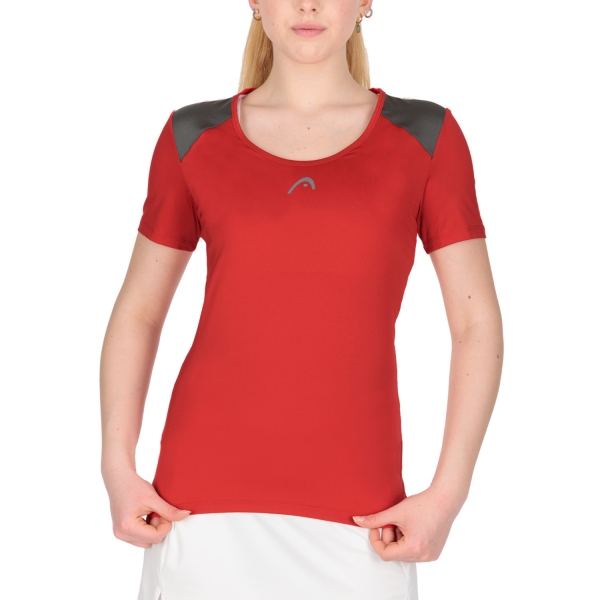 Maglietta e Polo Padel Donna HEAD Club 22 Tech Maglietta  Red 814431RD