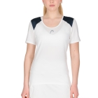 HEAD Club 22 Tech Maglietta - White/Dark Blue