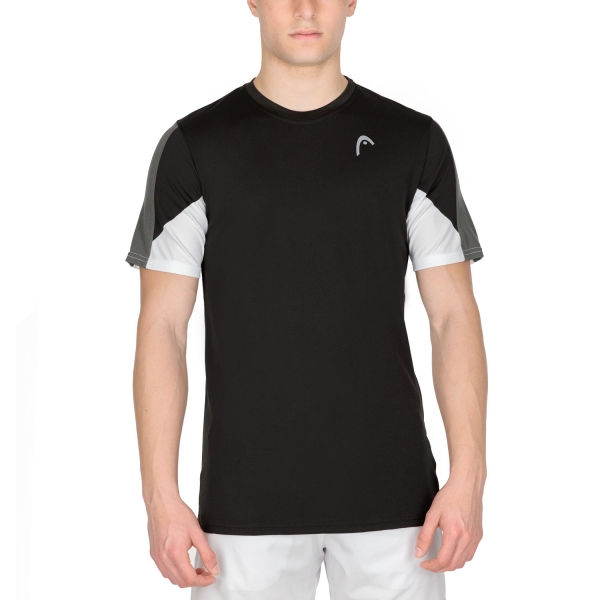 Men's T-Shirt Padel Head Club 22 Tech TShirt  Black 811431BK