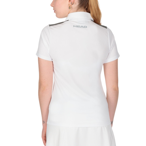 HEAD Club 22 Tech Polo - White/Dark Blue