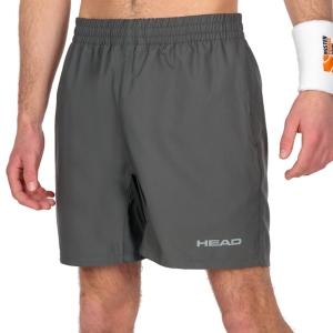 Shorts Padel Hombre Head Club 8in Shorts  Anthracite 811379AN