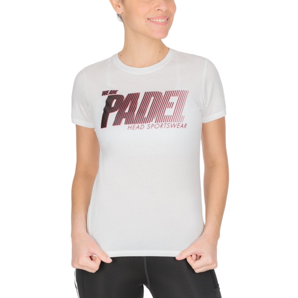 Camiseta y Polo Padel Mujer Head Logo Camiseta  White 814832WH