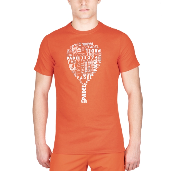 Men's T-Shirt Padel Head Typo TShirt  Tangerine 811442TG