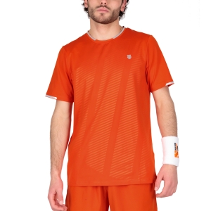 Camiseta Padel Hombre KSwiss Hypercourt Shield Crew 2 Camiseta  Spicy Orange 105807849