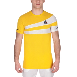 Camiseta Padel Hombre Le Coq Sportif Performance Logo Camiseta  Lemon Chrome 2210052