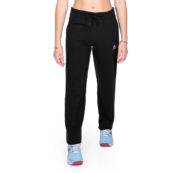 Women's Padel Pants and Tights Le Coq Sportif Essentiels Logo Pants  Black 2210521