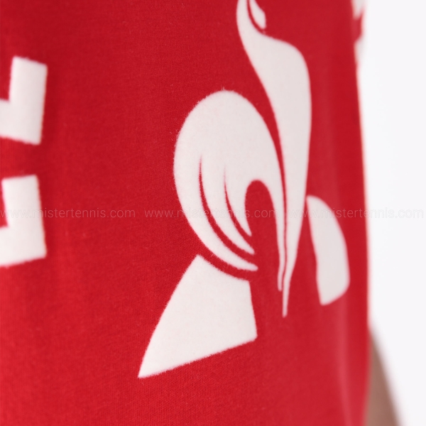 Le Coq Sportif Graphic T-Shirt - Rouge Electro/New Optical White