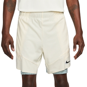 Shorts Padel Hombre Nike Court Slam 2in1 7in Shorts  Coconut Milk/Ocean Cube/Black DJ5556113
