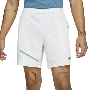 Shorts Padel Hombre Nike Court DriFIT Slam Logo 7in Shorts  White/Washed Teal/Black DD8311100