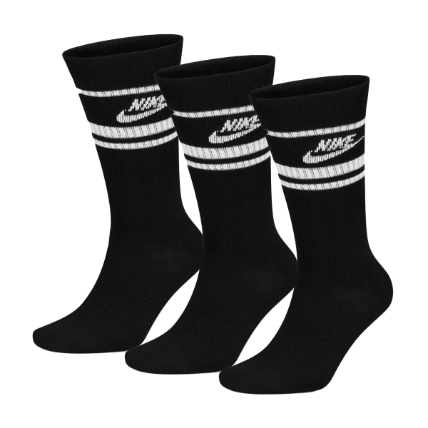 Calze Padel Nike Sportswear Everyday Essential x 3 Calze  Black/White DX5089010