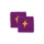 StarVie Logo Muñequeras Cortas - Purple/Yellow Star