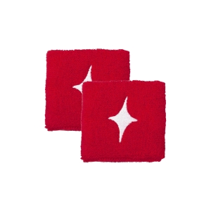 Muñequeras de Padel StarVie Logo Munequeras Cortas  Red/White Star MR21