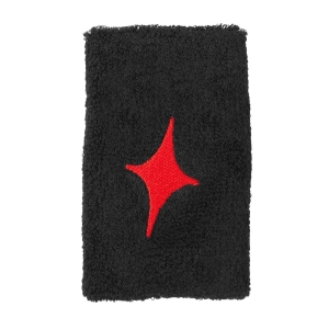 Muñequeras de Padel StarVie Logo Munequera Larga  Black/Red Star MN21X1