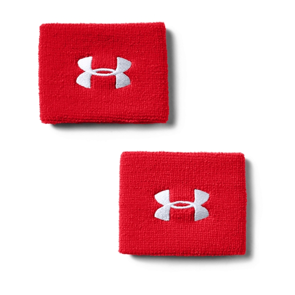 Padel Wristbands Under Armour Performance Small Wristbands  Red/White 12769910600