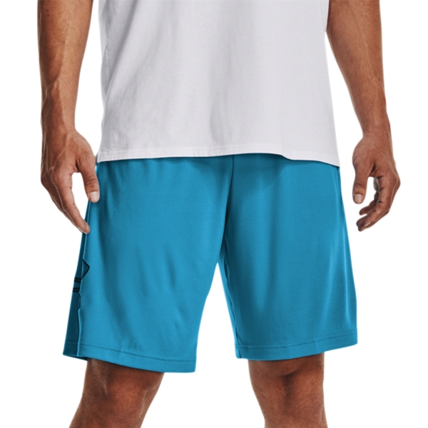Men's Padel Shorts Under Armour Tech Graphic 10in Shorts  Capri/Black 13064430419