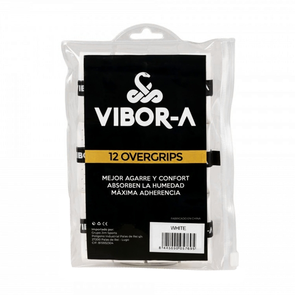 Overgrip Padel ViborA Performance x 12 Sobregrips  White 41183.002
