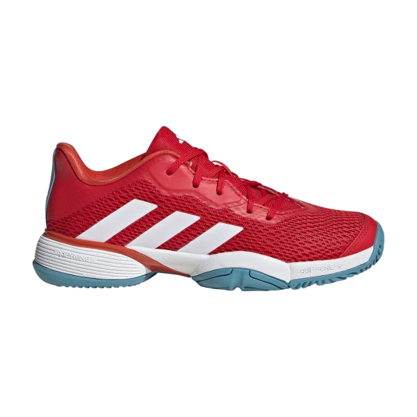 Junior's Padel Shoes adidas Barricade Junior  Better Scarlet/Ftwr White/Preloved Red HP9696