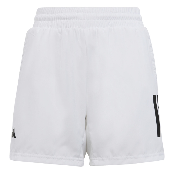 Boy's Padel Shorts and Pants adidas Club 3 Stripes 4in Shorts Boy  White HR4289