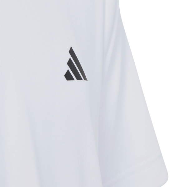 adidas Club 3 Stripes T-Shirt Boy - White