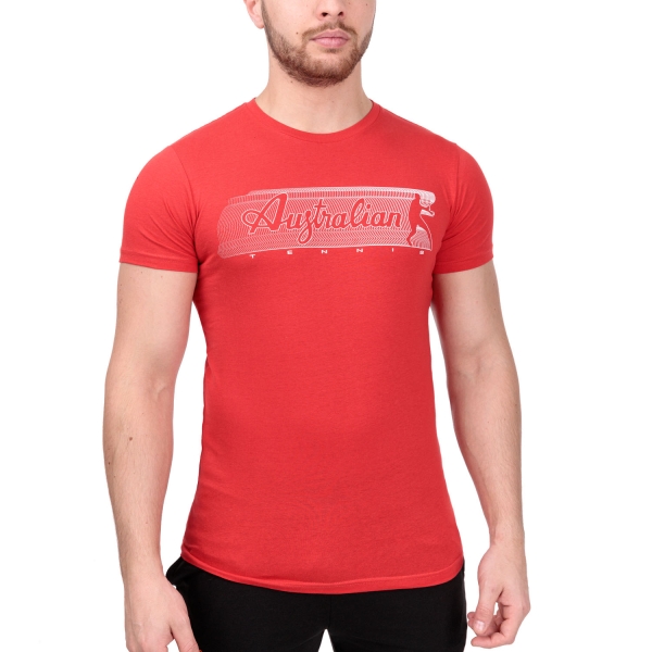 Camiseta Padel Hombre Australian Gradient Camiseta  Rosso Vivo TEUTS0055720