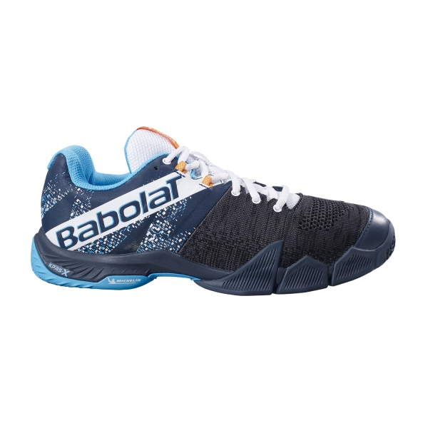 Babolat Movea Zapatillas de Padel Hombre - Grey/Scuba Blue