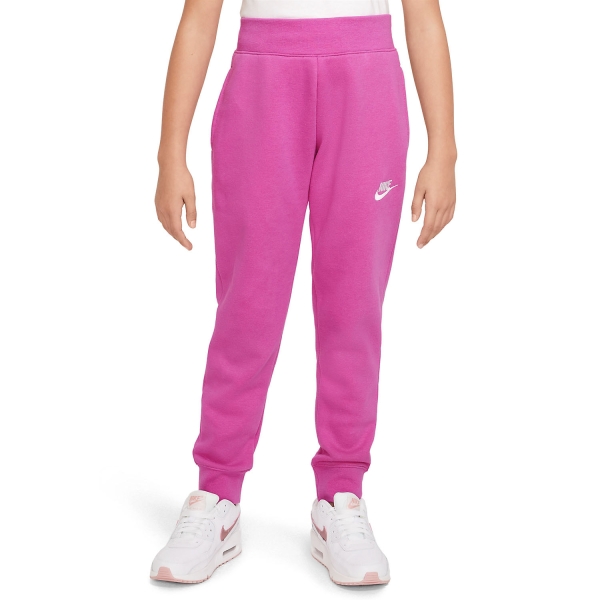 Girl's Padel Pants Nike Club Pants Girl  Active Fuchsia/White DC7207623