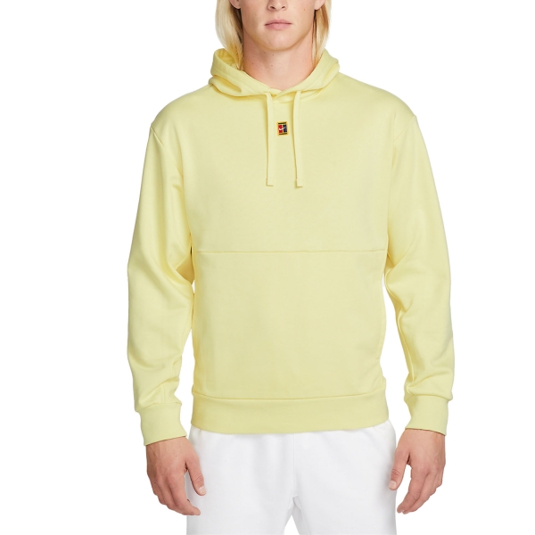 Men's Padel Shirt and Hoody Nike Heritage Court Hoodie  Lemon Chiffon DA5711706