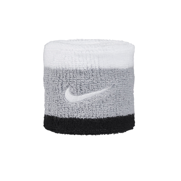 Padel Wristbands Nike Swoosh Small Wristbands  Light Smoke Grey/Black/White N.000.1565.016.OS