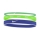 Nike Logo x 3 Mini Hairbands - Electric Algae/Green Strike/Hyper Royal