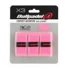 Bullpadel GB-1201 Comfort Absorvent x 3 Overgrip - Rosa Fluor Bullpadel GB-1201 Comfort Absorvent x 3 Overgrip - Rosa Fluor