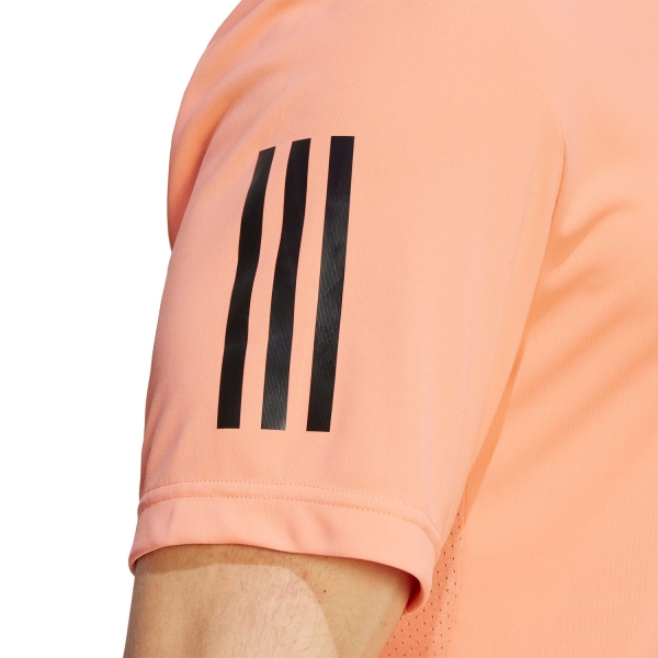 adidas Club 3 Stripes T-Shirt - Semi Coral Fusion