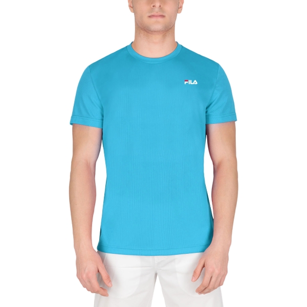 Men's T-Shirt Padel Fila Logo TShirt  Hawaiian Ocean FLM142020E4040