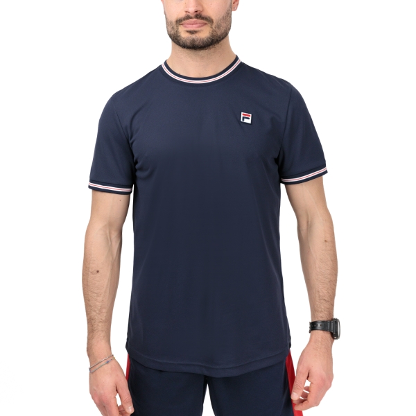 Men's T-Shirt Padel Fila Marlon TShirt  Navy FBM2310411500
