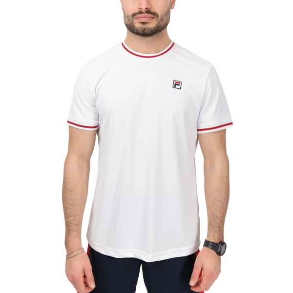 Men's T-Shirt Padel Fila Marlon TShirt  White FBM231041001