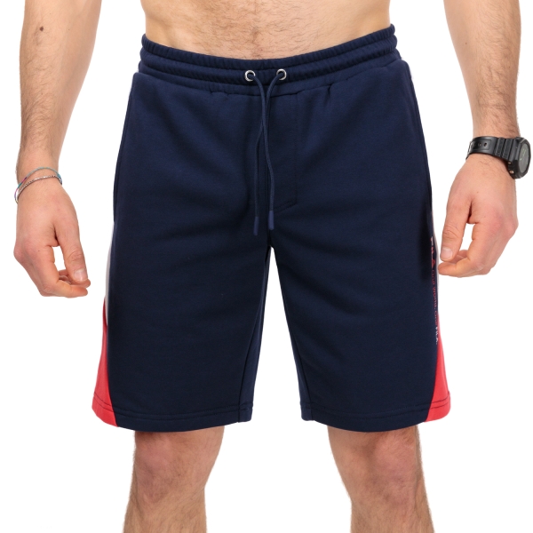 Men's Padel Shorts Fila Melvin 9in Shorts  Navy/Red XFM2310191502