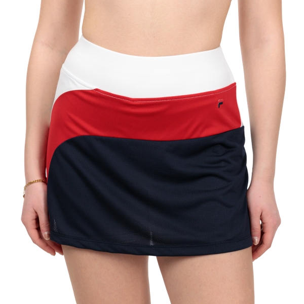 Falda y Shorts Padel Mujer Fila Michi Falda  White/Navy FBL231124E151