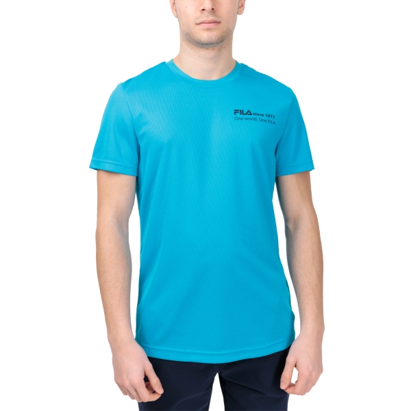 Men's T-Shirt Padel Fila Sandro TShirt  Hawaiian Ocean FLU231017E4040