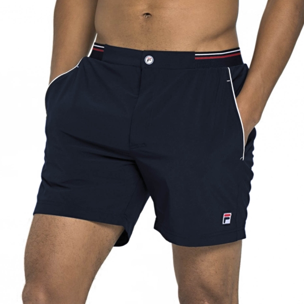 Men's Padel Shorts Fila Stephan 5in Shorts  Navy FBM1610051500