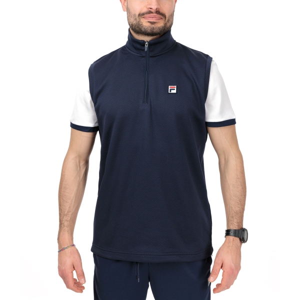 Men's Padel Shirt and Hoody Fila Toby Vest  Navy FBM2120201500