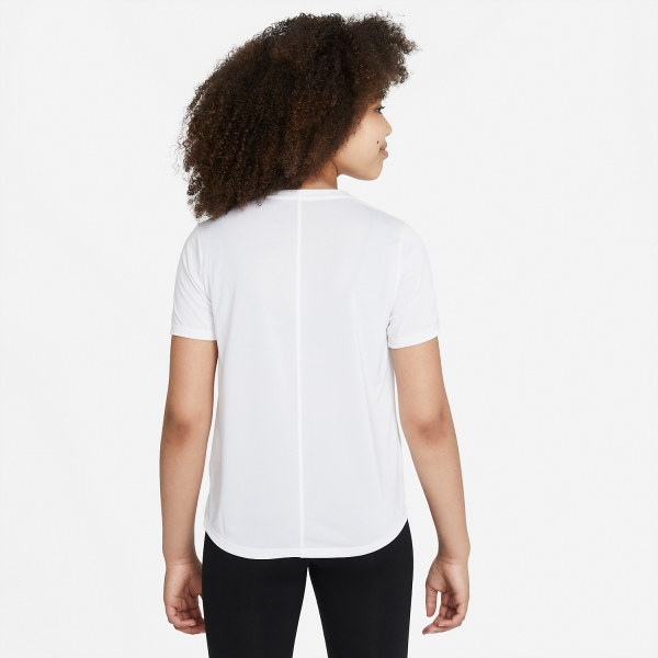 Nike Dri-FIT One T-Shirt Girl - White/Black